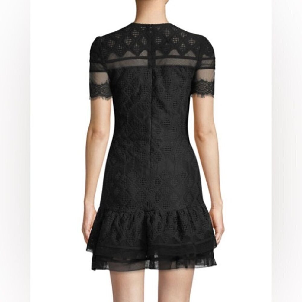 Jonathan SimkhaiMultimedia Threaded Mesh Mini Ruffle Dress size 6 - Picture 15 of 15